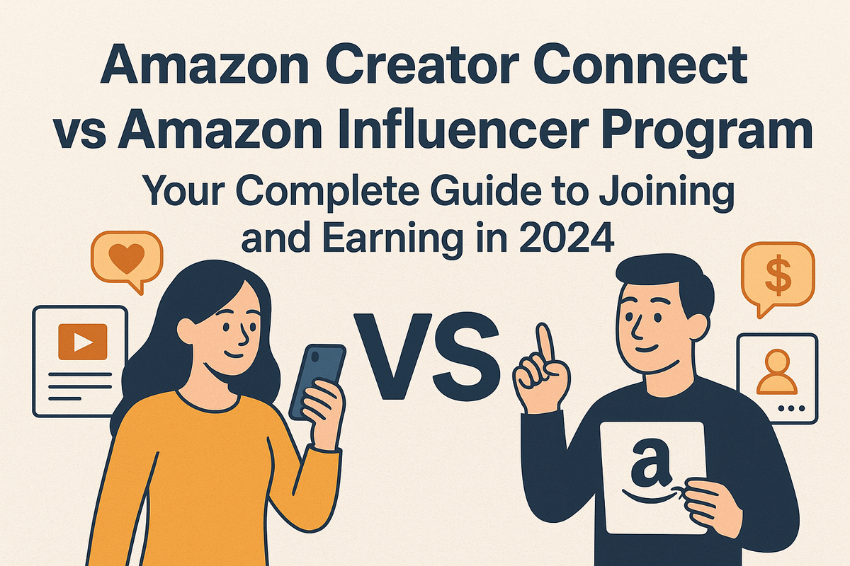 Amazon Creator Connect vs Amazon Influencer Program: Your Complete Guide to Sign-up, Set-up and scale