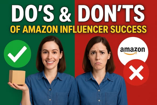 Mastering the Amazon Influencer Program Essential:  Do's and Dont's for Success